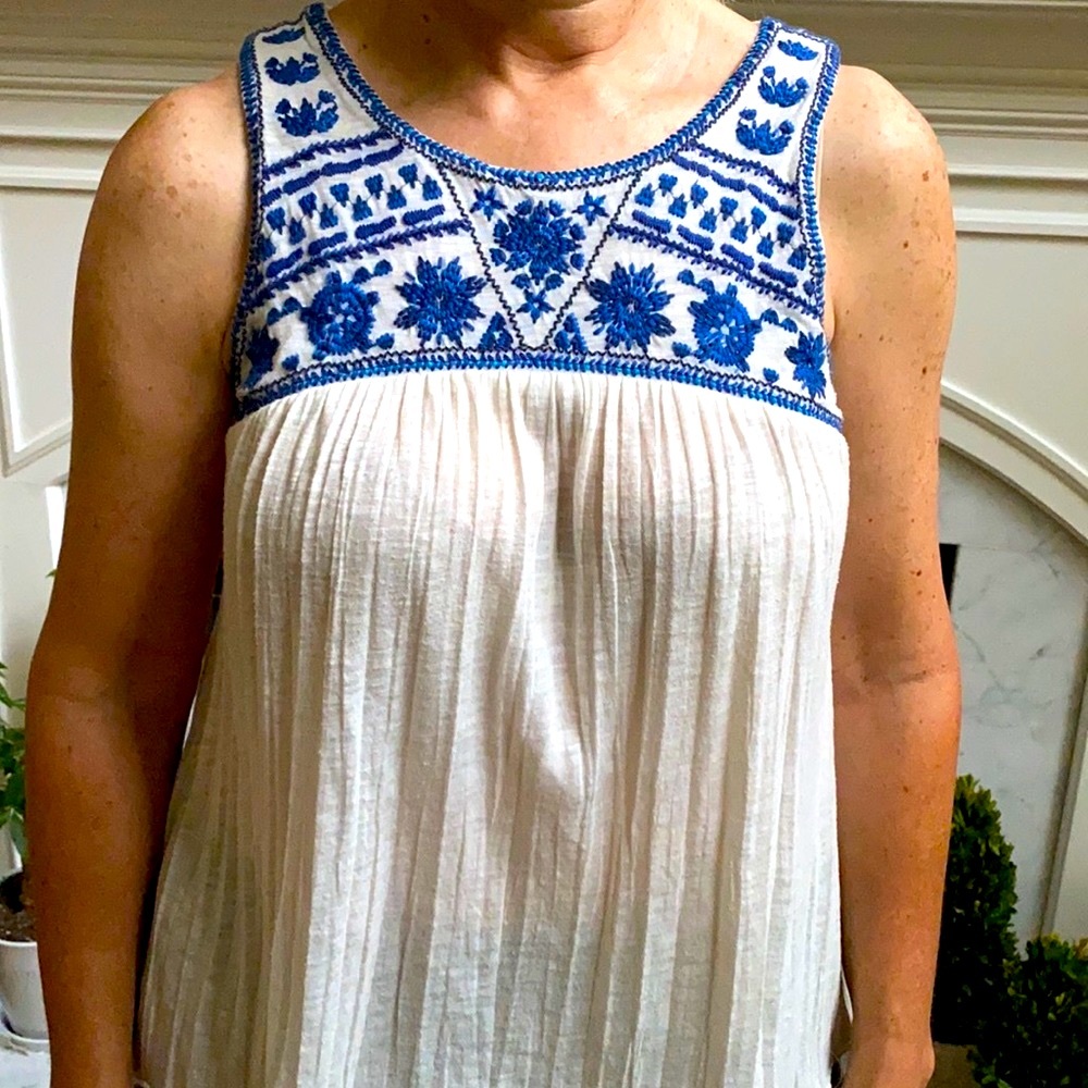 American Eagle Boho Embroidered Top